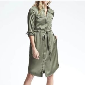 Banana Republic Midi Satin Dress